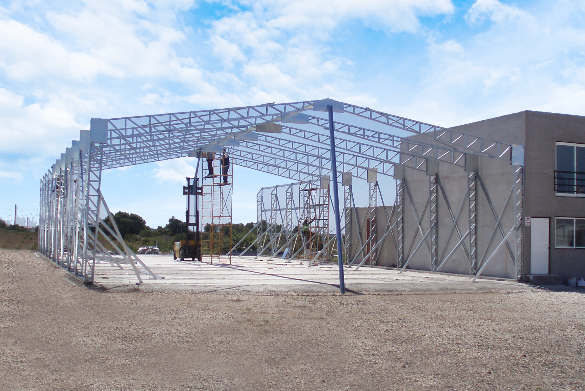 Imagen de una bodega realizada con steel framing en nuestra galeria