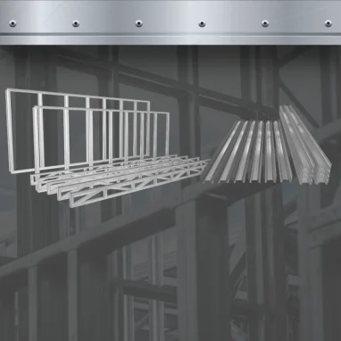 Imagen de paneles y cerchas de steel framing